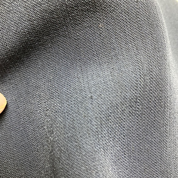 pants 2/XS navy pleated vintage GUESS wool/viscose high waisted pockets loops - Picture 6 of 10